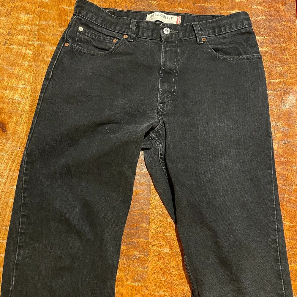 Levis 550 relaxed fit black jeans, W34 L32
